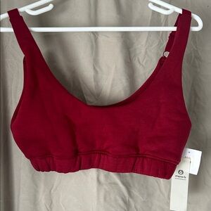Mono B Women's Deep Red Sports Bra -NEW- Size: Large